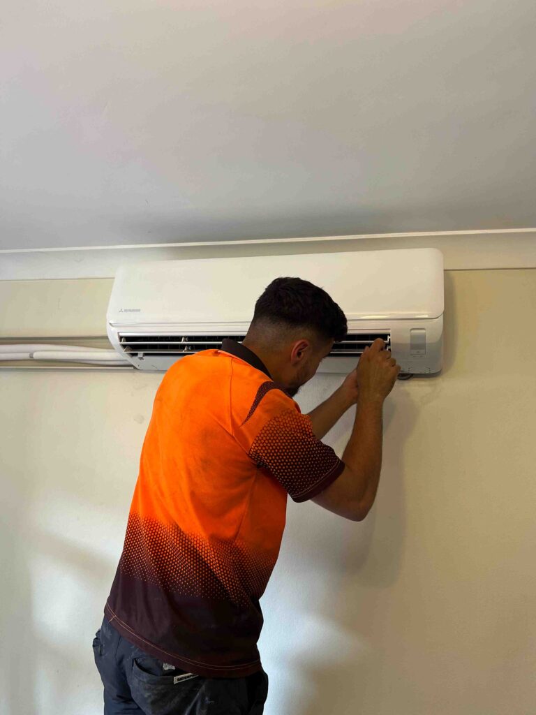 Air conditioner supply and install carried out by the CCA team.