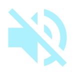 Icon of a muted speaker