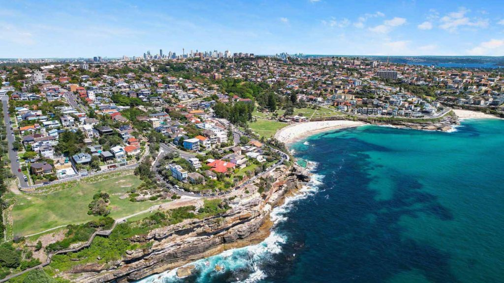 View of the eastern suburbs in Sydney