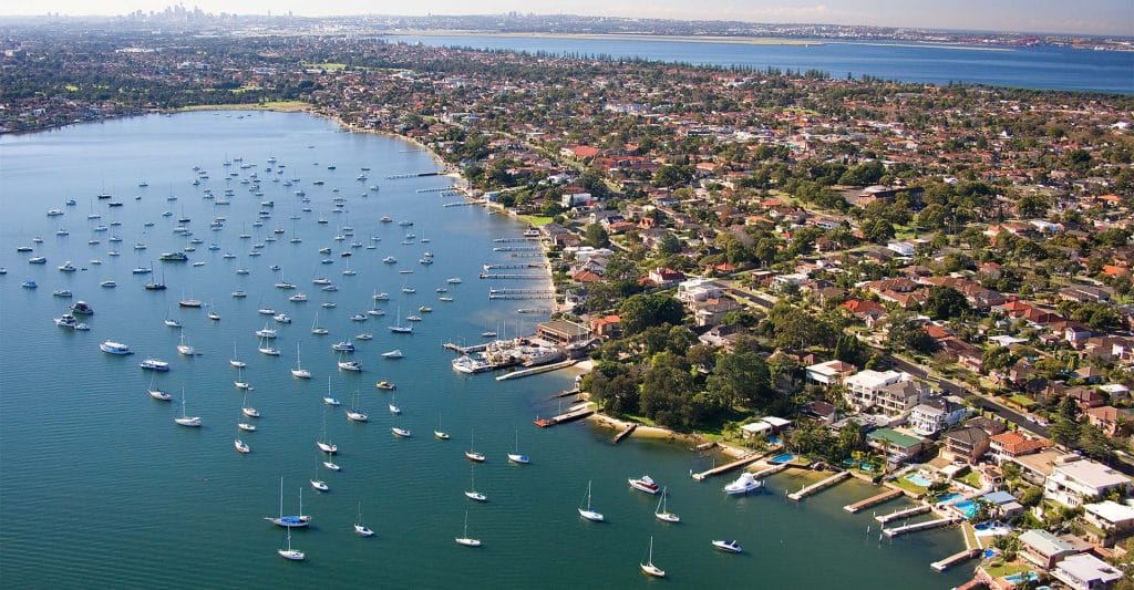 Sky view of the San Souci Area in NSW