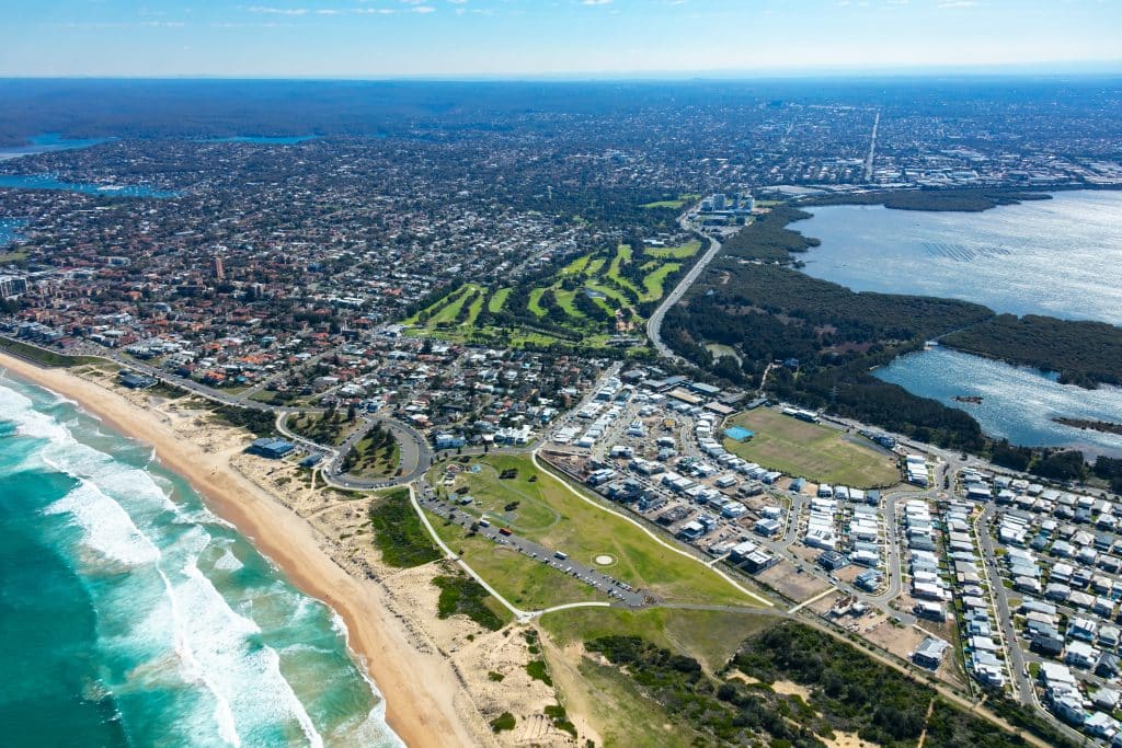 A Sky view of the Sutherland shire