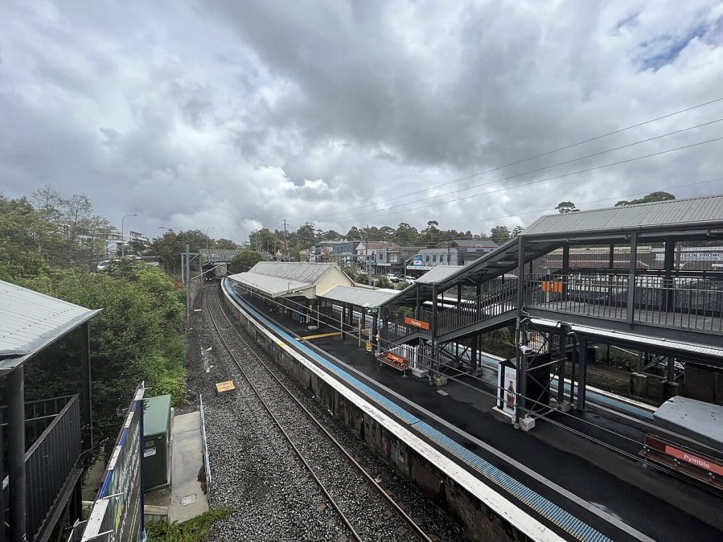 Pymble train station in NSW