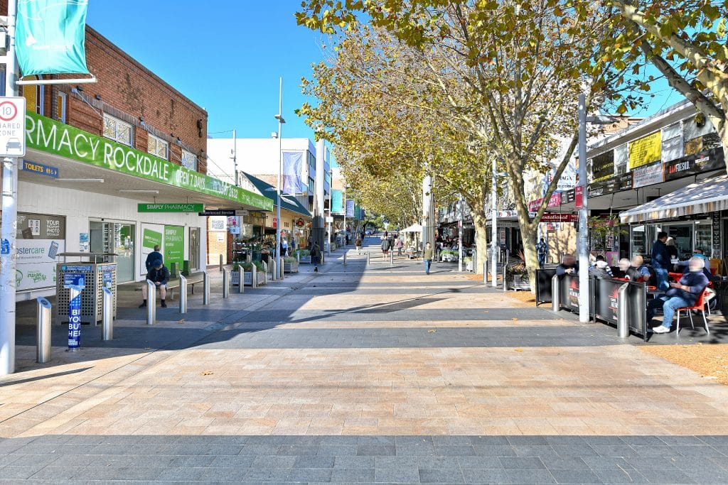 Rockdale town centre in St George NSW